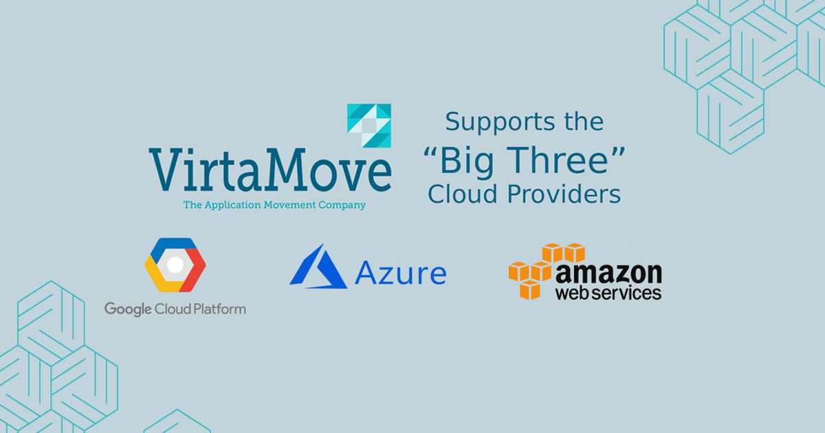 VirtaMove Announces Native Support for the “Big Three” Clouds Azure, AWS and GCP